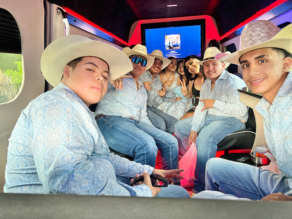 quinceanera limo party bus in Austin, tx